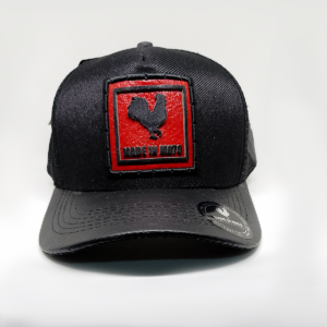 Gorra Made in Mato - Negro & Rojo | Trucker Talla M