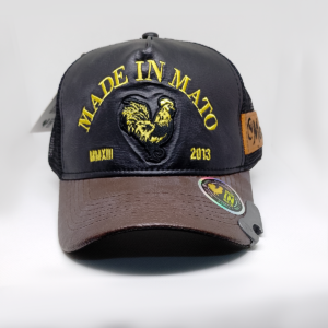Gorra Made in Mato - Negro y Marrón con Abrebotellas | Trucker Talla M